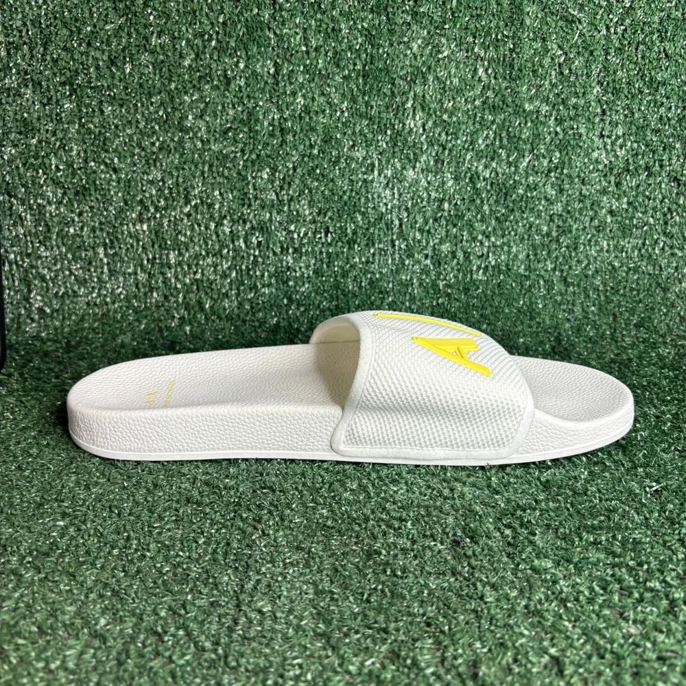 NEW Armani Exchange Logo Slide Sandal Mesh Strap Designer Beach White Mens 11‎